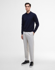 Polo Merlin in lana merino Navy