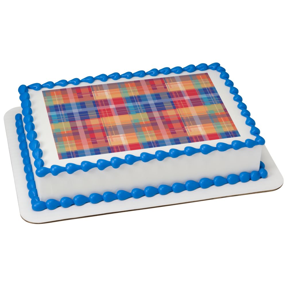 Image Cake Plaid Sheet