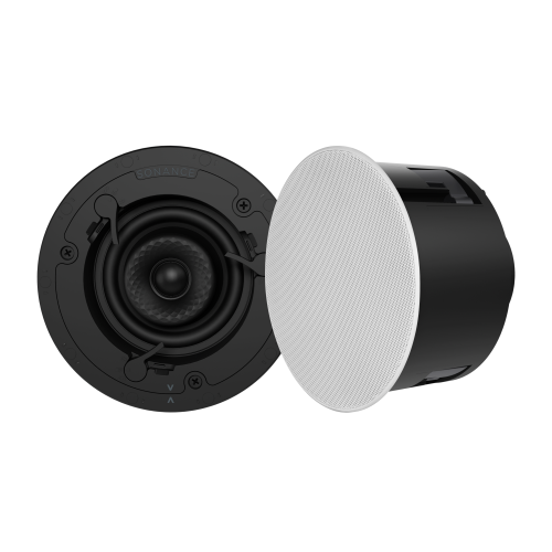 VX42R 4″ ROUND IN-CEILING SPEAKER W/ WHITE MICRO TRIM GRILLE (1 PAIR)