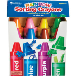 Rainbow Sorting Crayons, 56 Pieces