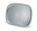 17 ⅞-inch Elegant Reflections oblong stainless steel serving tray with handles
