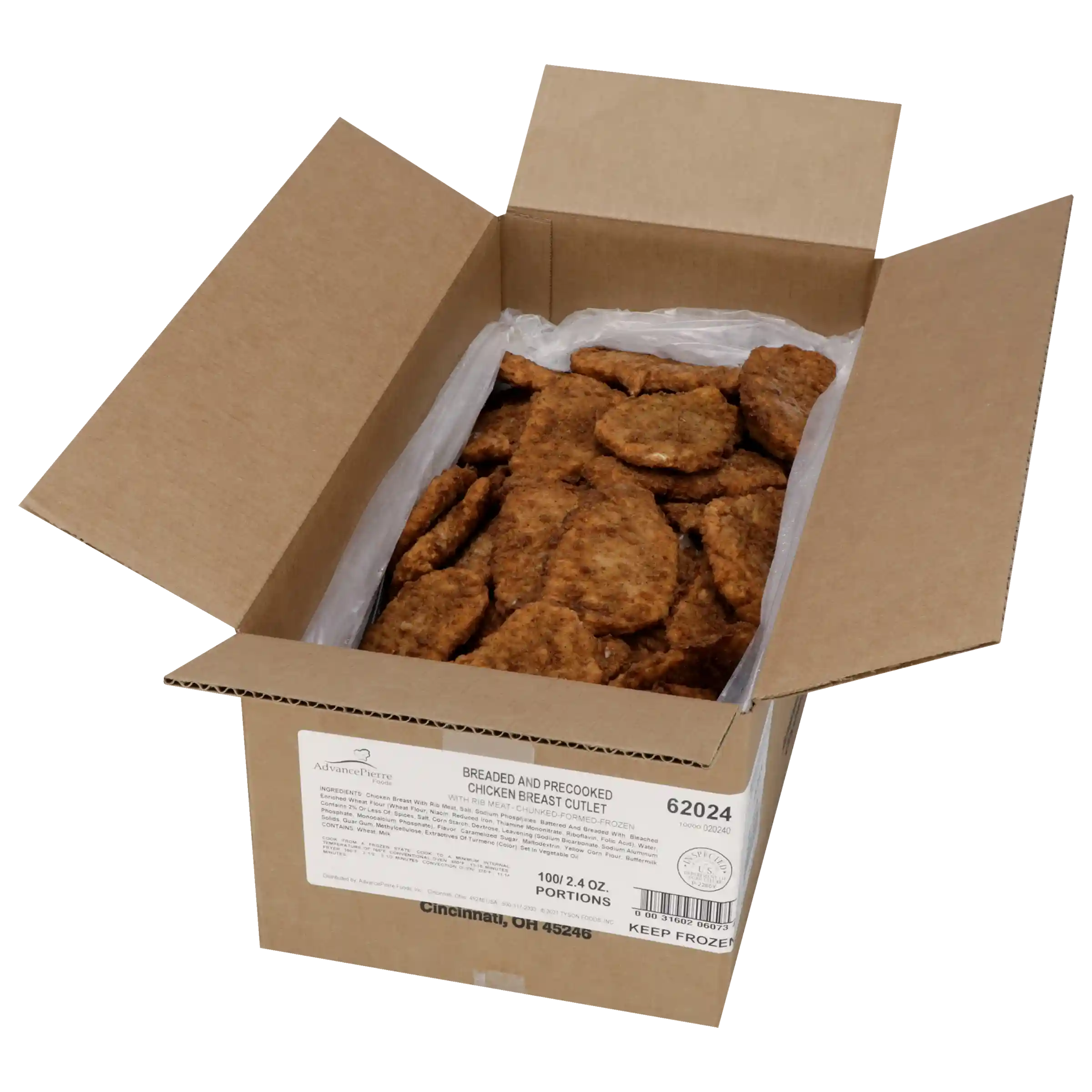 AdvancePierre™ Fully Cooked Breaded Chicken Breast Cutlets, 2.4 oz._image_4