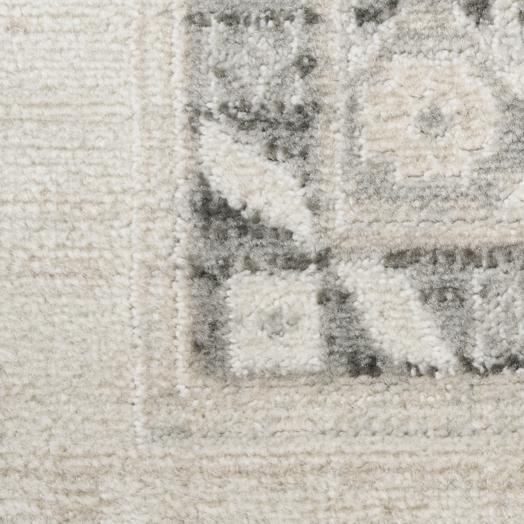 Nourison Serenity Home 9' x 12' Ivory Grey Vintage Indoor Rug