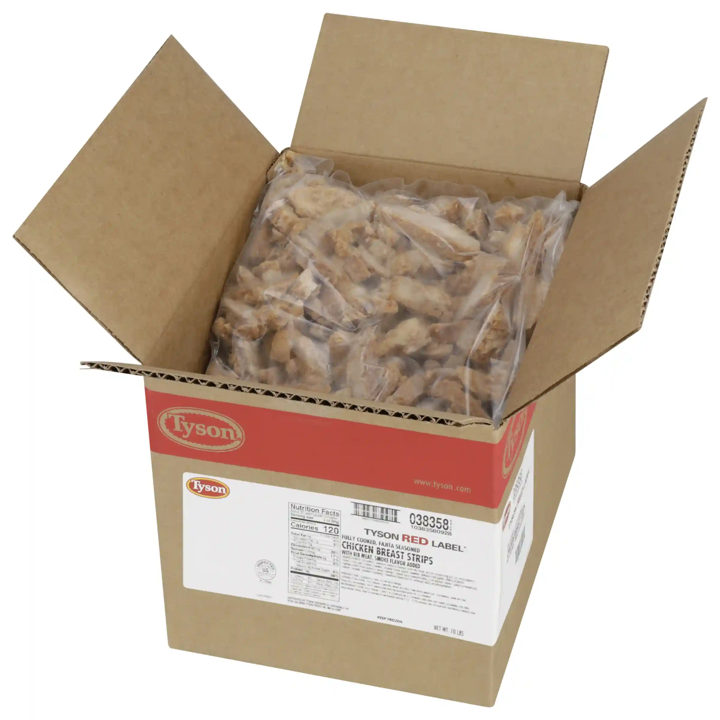 Tyson Red Label® Fully Cooked Unbreaded Fajita Seasoned Chicken Breast Strips, Large  _image_4
