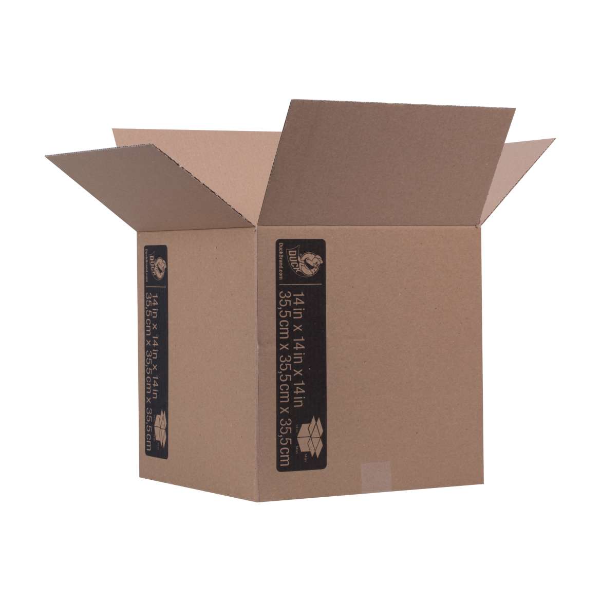 Duck® Brand Kraft Box - Brown, 14 in. x 14 in. x 14 in. Image