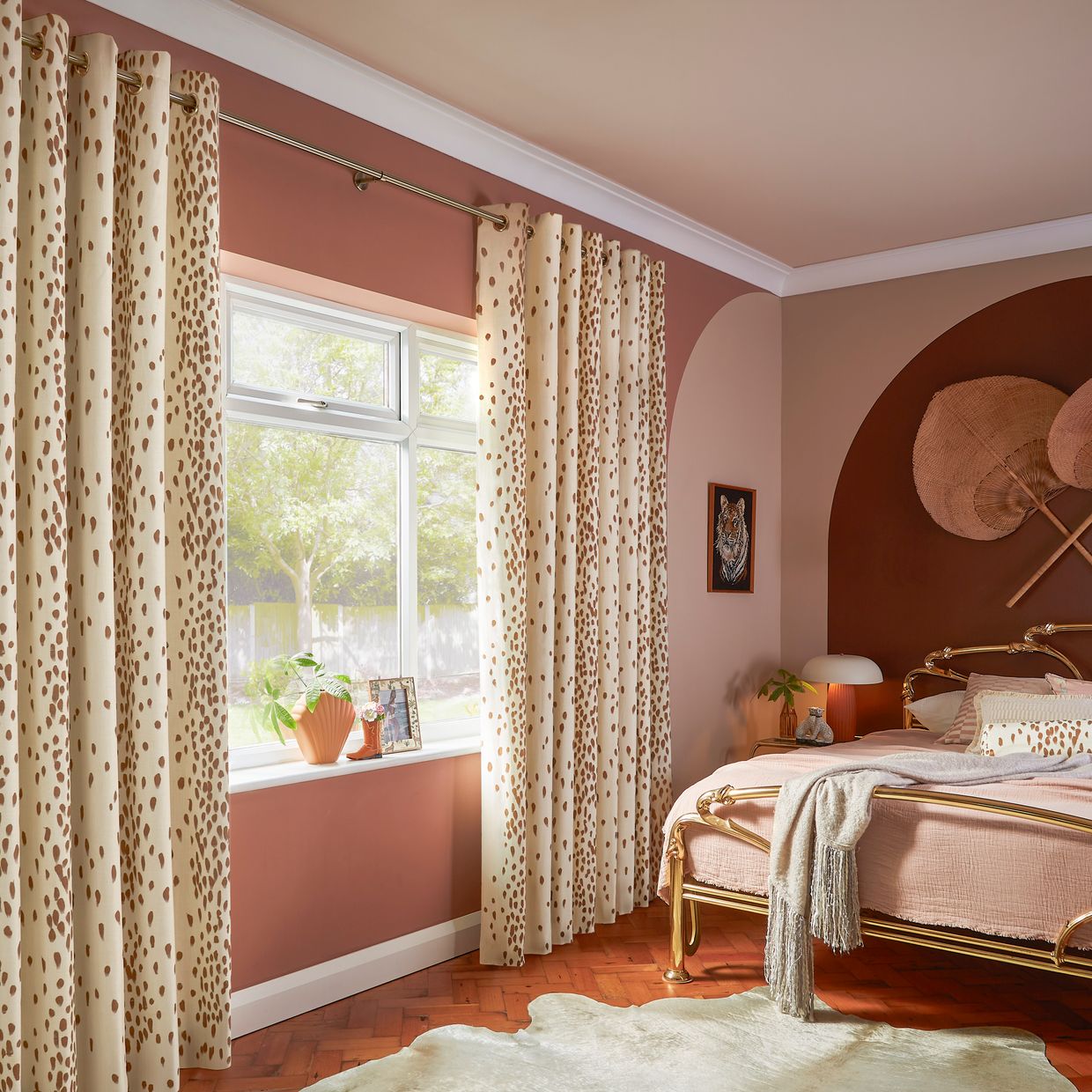 Tottenham Dalmatian Ginger Curtain