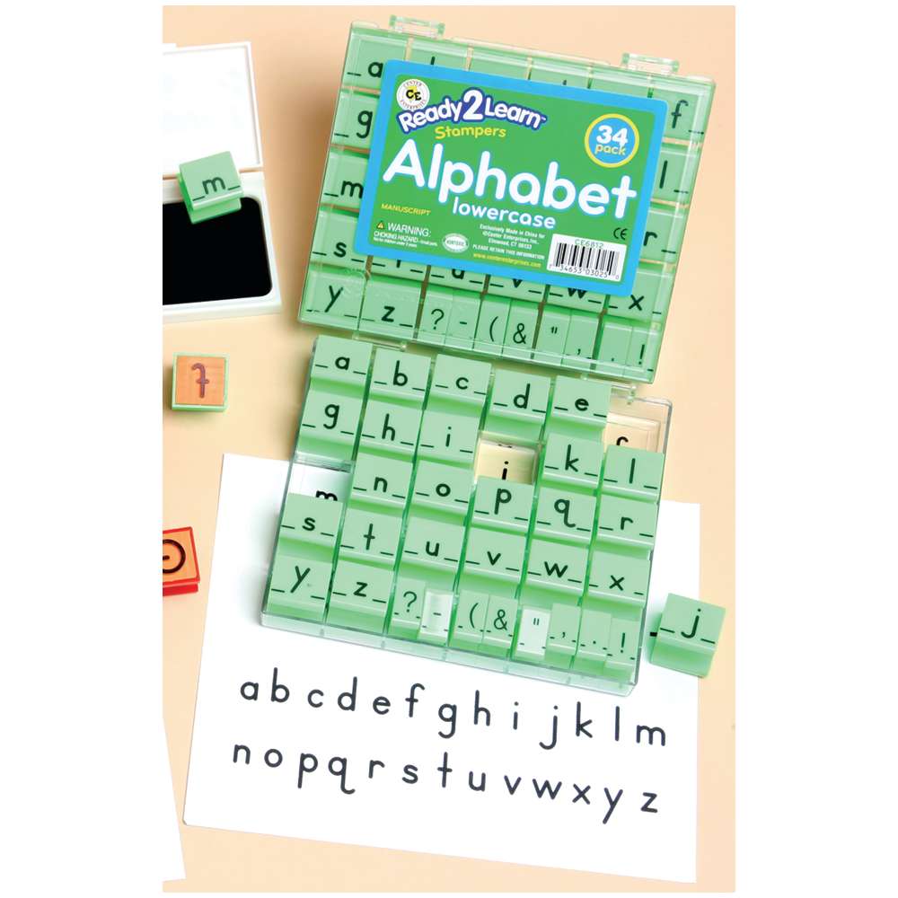 Manuscript Alphabet Stamps, Lowercase - Ready2Learn™ - CE-6812