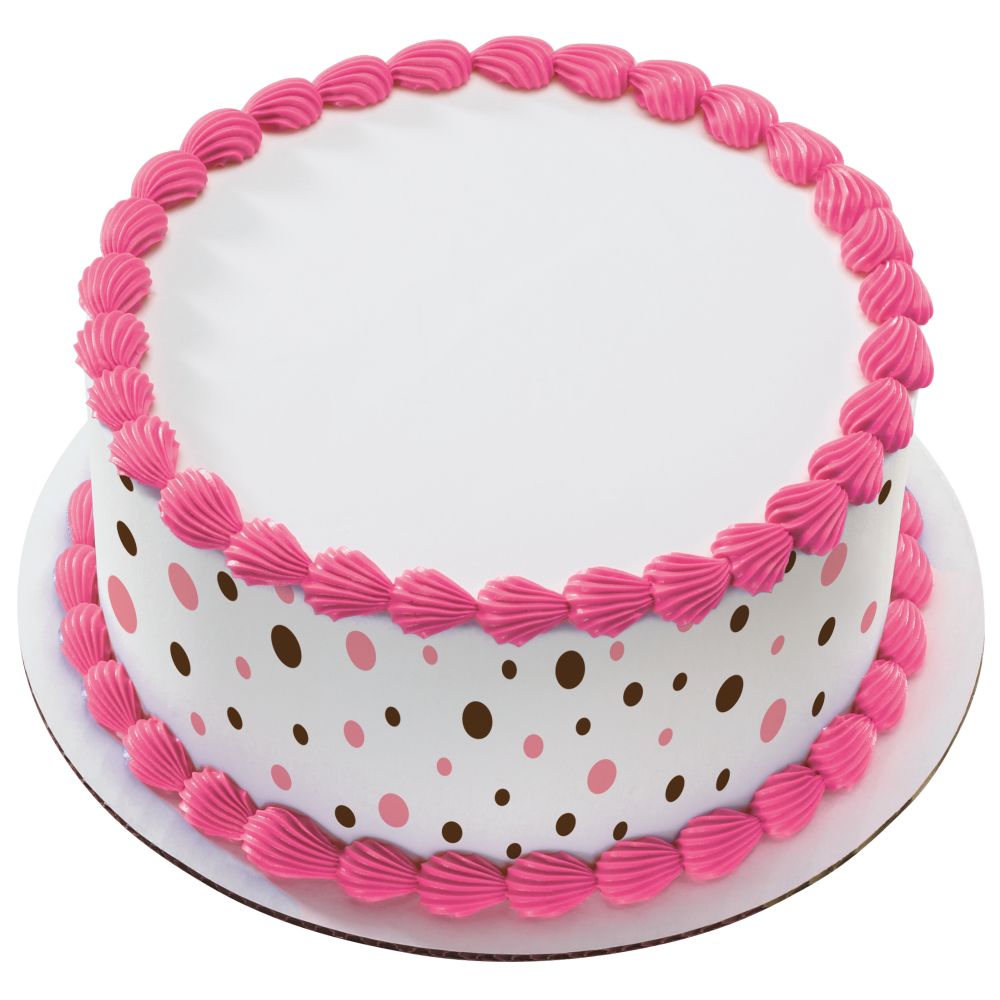 Image Cake Pink Delicious Dots