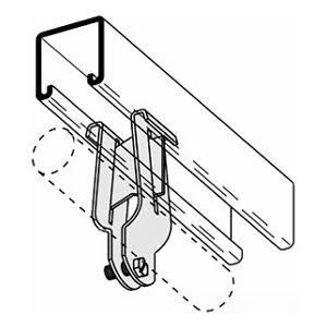 B-LINE (EATON)-B2072ZN-ZINC PLATED Z-SUPPORT FITTING
