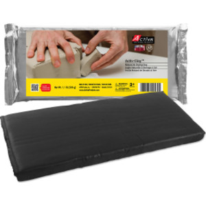 Activ-Clay™ Air Drying Clay, Black, 1.1 lb (500 g)