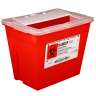 Impact, 2 gal, Red, Sharps Container