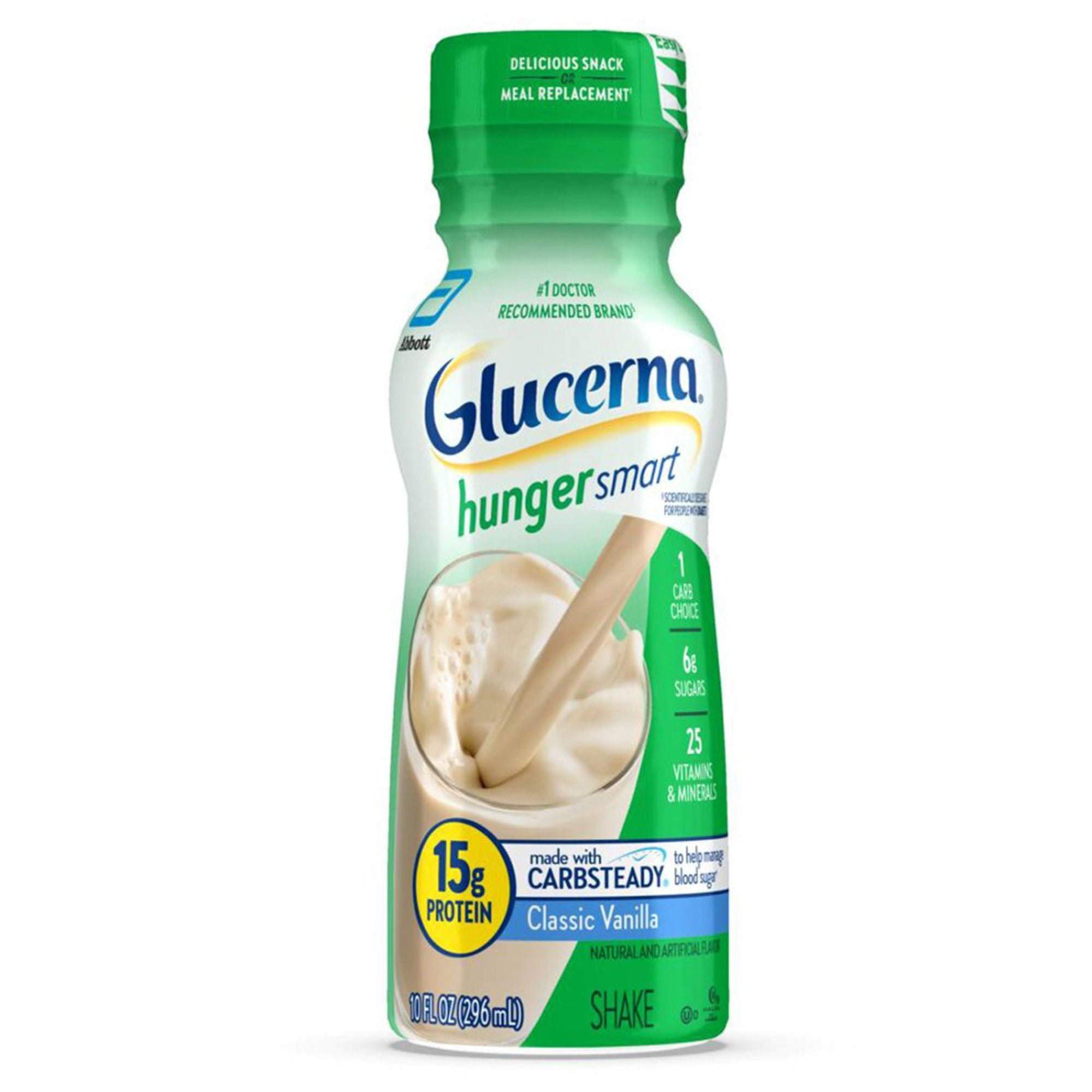 Glucerna® Hunger Smart Shake, Vanilla Flavor, 10-ounce bottle