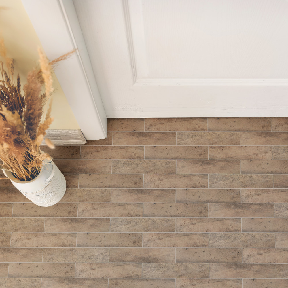 Capri Brick Terra 2-1/2 in. x 10 in. Porcelain Floor and Wall Tile