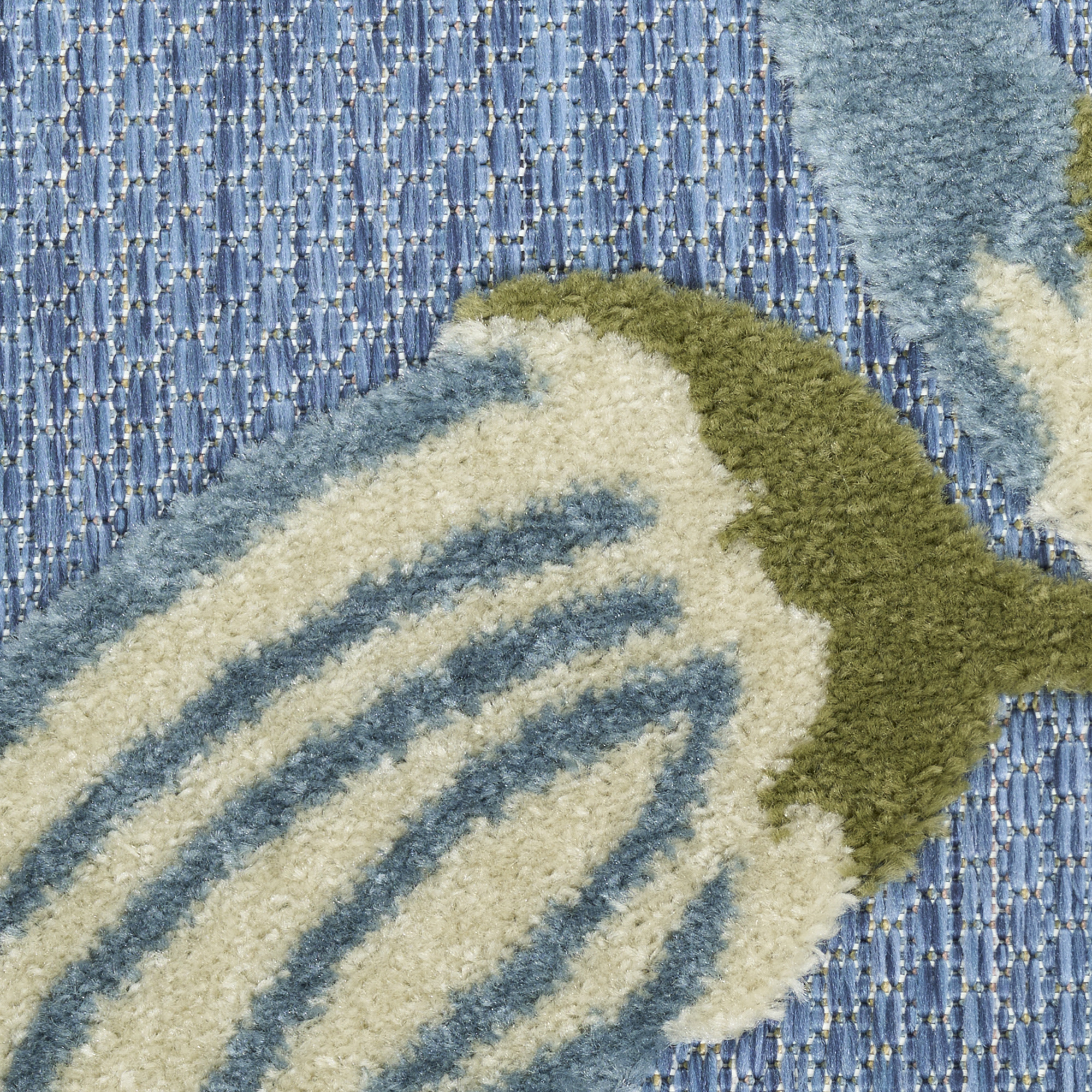 Nourison Aloha 7'10" x 10'6" Blue Sage Outdoor Rug