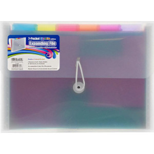 Rainbow 7-Pocket Letter Size Poly Expanding File