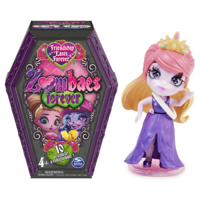 Zombaes Forever, Figurine surprise à collectionner avec accessoires pour poupées et cercueil (les styles peuvent varier), 8,9 cm, jouets pour filles à partir de 4 ans