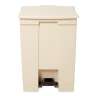 Rubbermaid Commercial, Legacy, 18 gal, Plastic, Beige, Rectangle, Receptacle