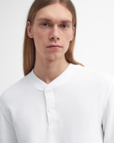 Barbour x Baracuta Henley Relaxed T-Shirt White