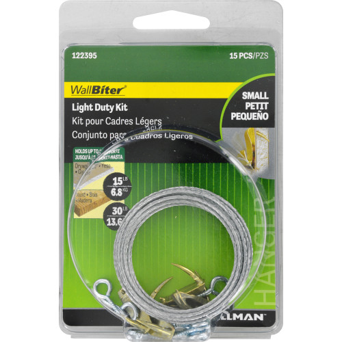 Hillman Cobra Small Wall Biter Picture Hook Hanging Kit 15lb-30lb