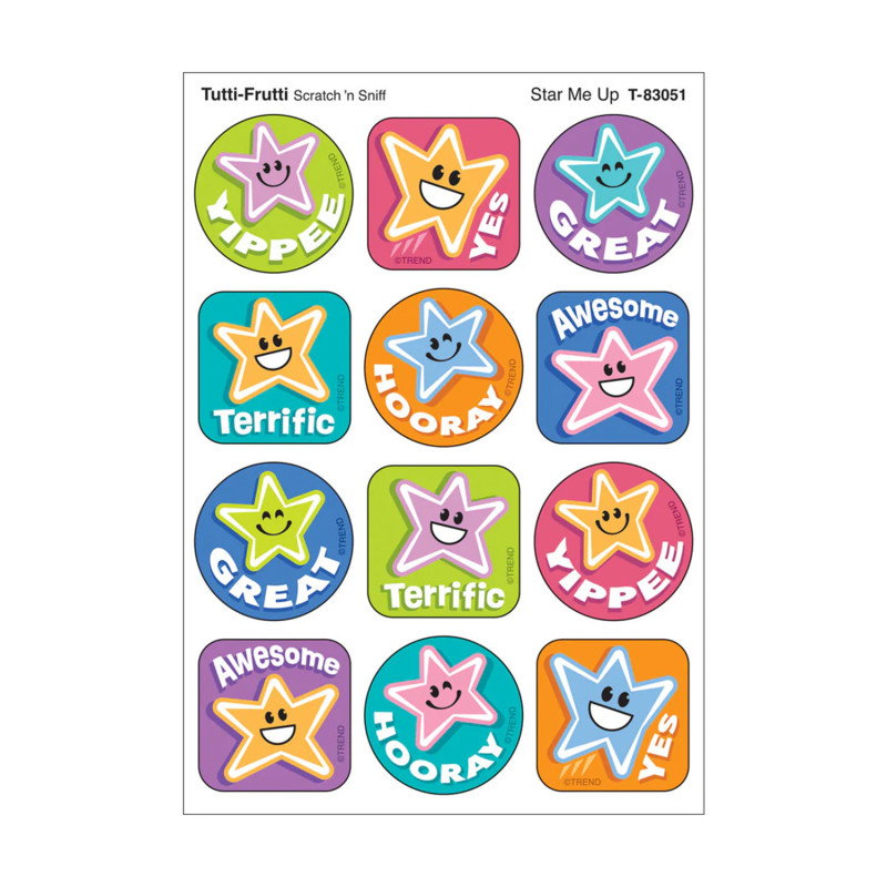 Star Me Up, Tutti-Frutti Scent Scratch 'n Sniff Stinky Stickers®, Pack of 48