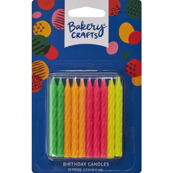 Neon Smooth & Spiral Candles
