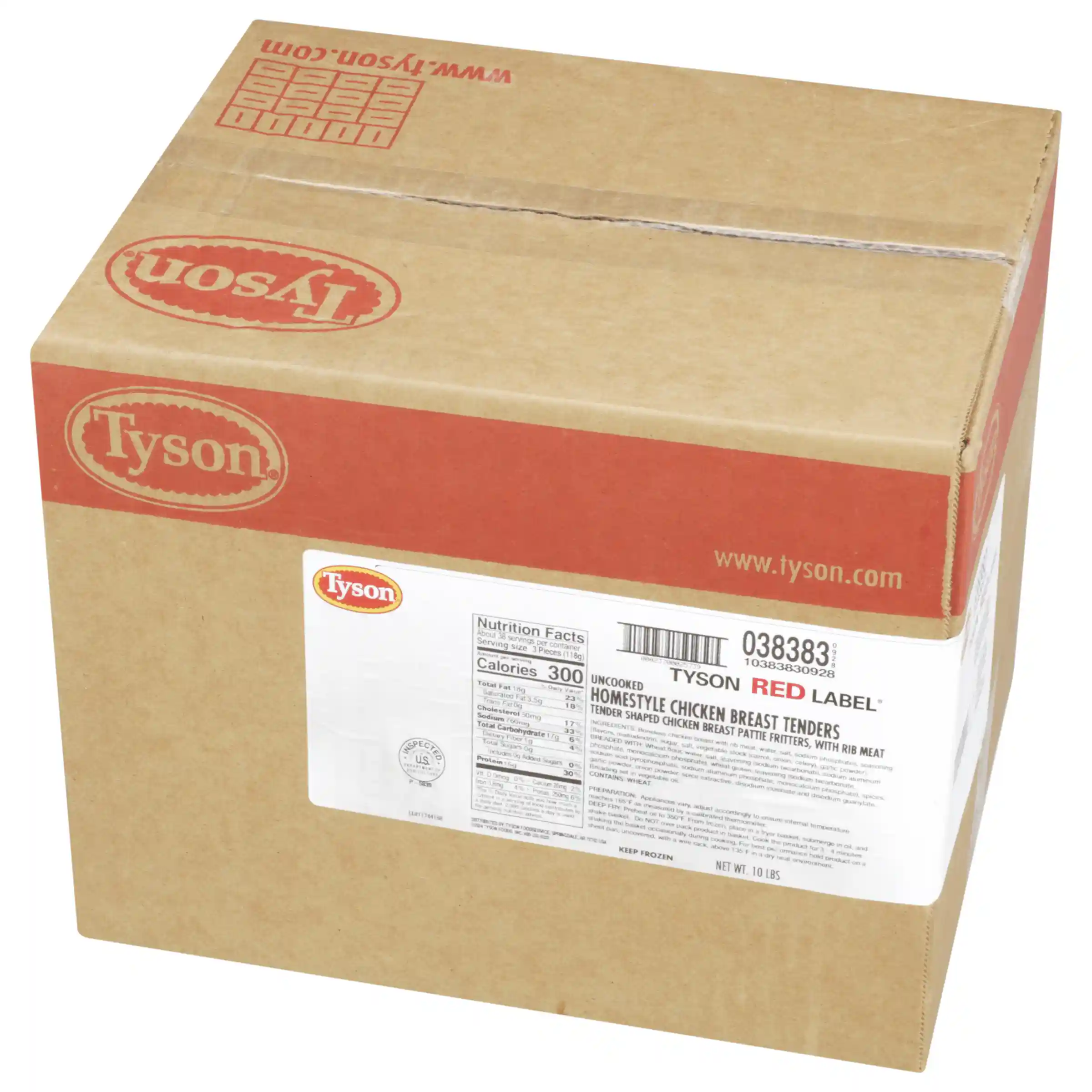 Tyson Red Label® Uncooked Homestyle Formed Chicken Tender Fritters _image_5