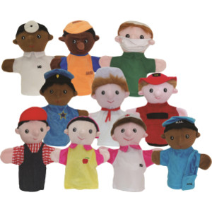 Community Helper Puppets, Set of 10