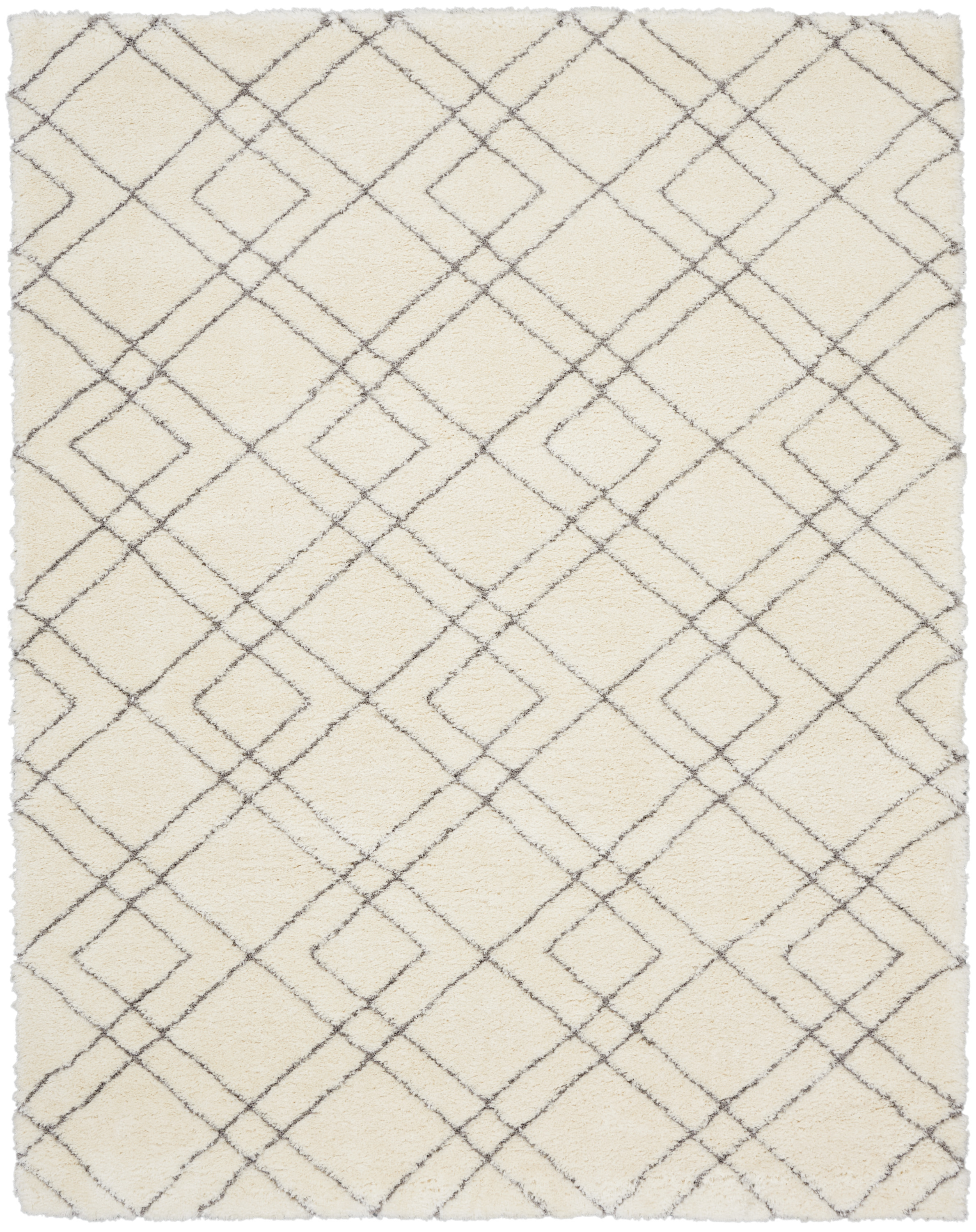 Nourison Dreamy Shag 7'10" x 9'10" Ivory Shag Indoor Rug
