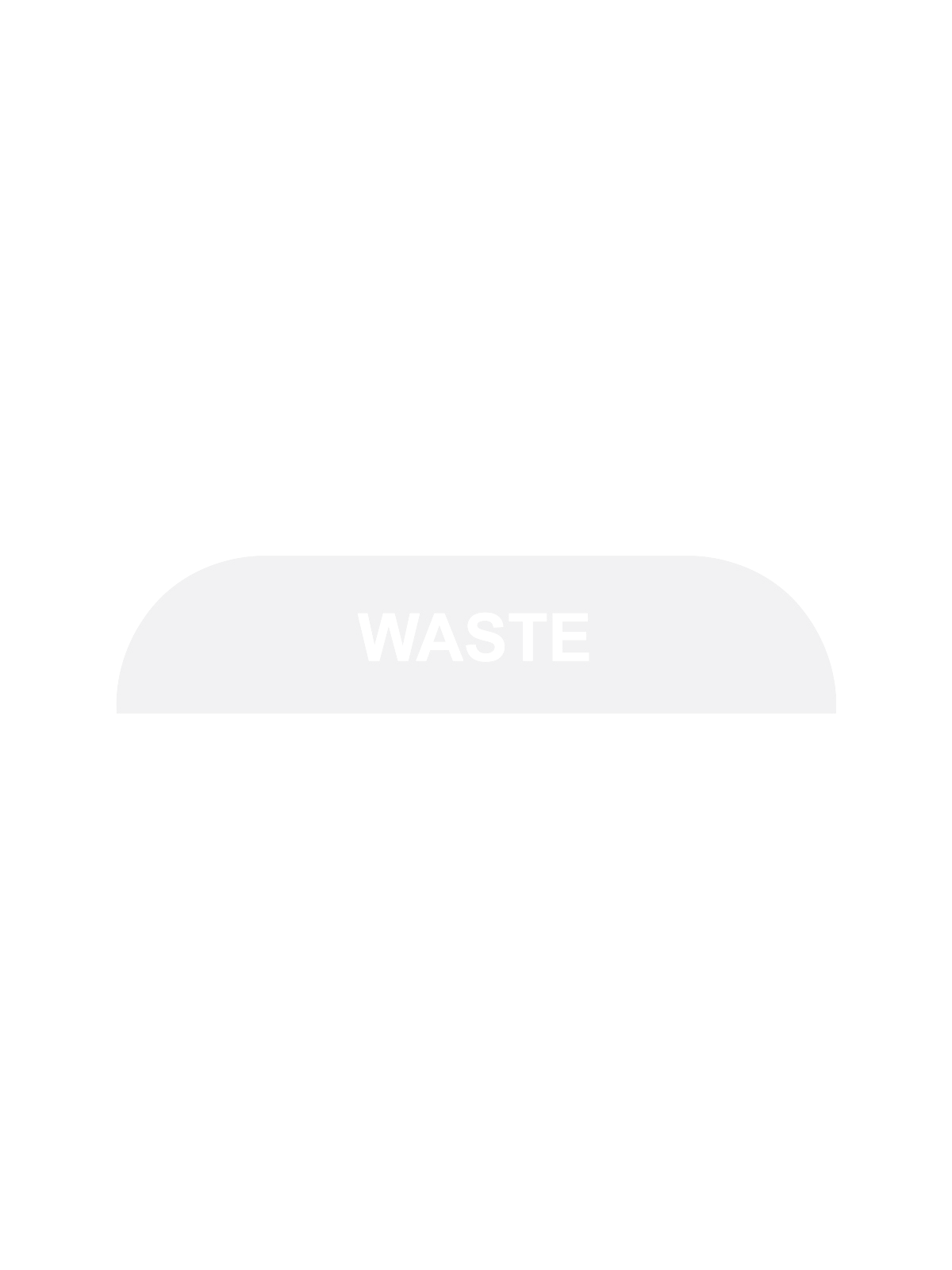 BILLI BOX – Label – Waste – Clear-White