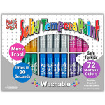 Kwik Stix&trade; Tempera Paint Sticks Classpack, Metalix Color, Pack of 72 TPG629