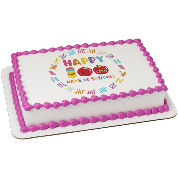 100th Day of School PhotoCake® Edible Image®