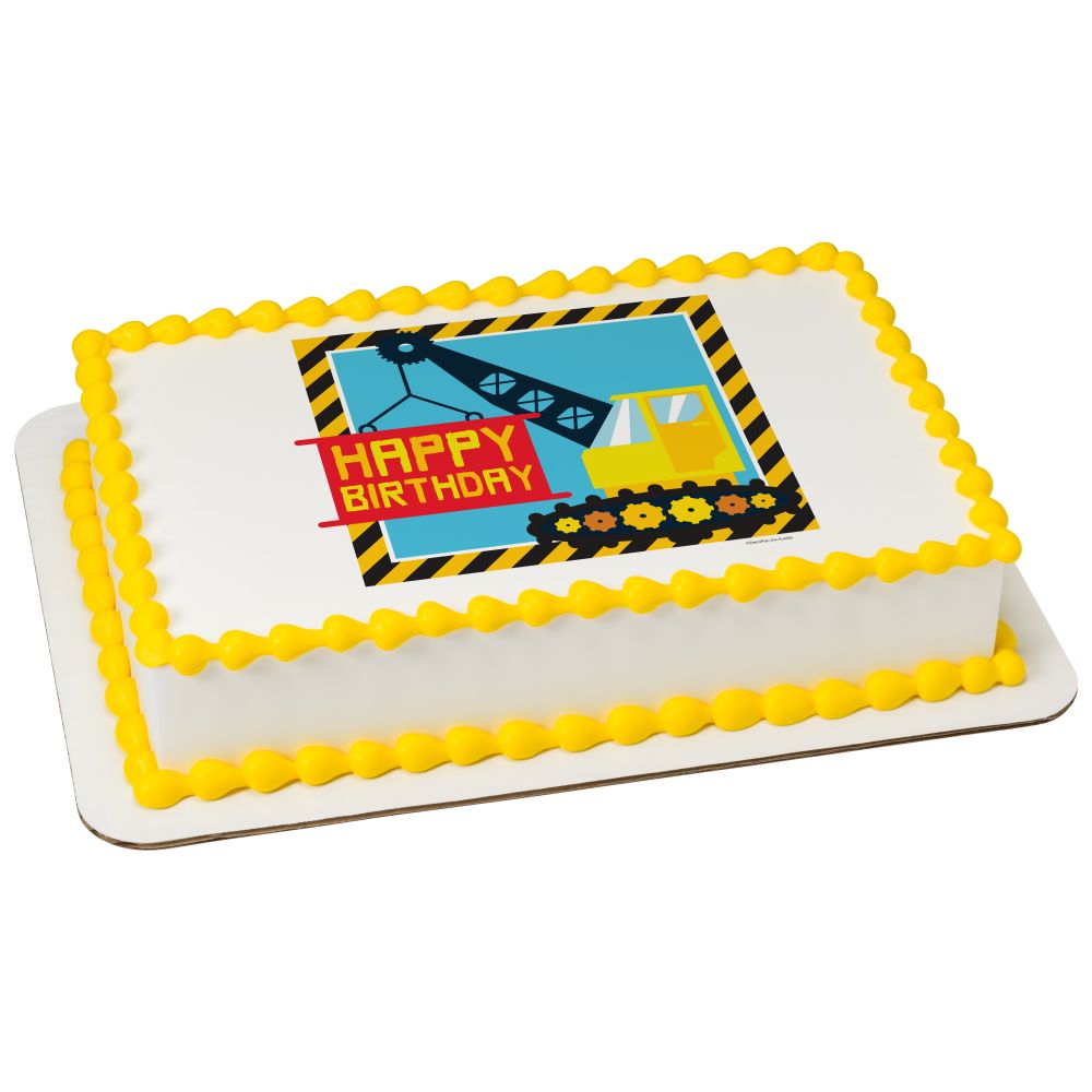 Image Cake Under Construction Birthday