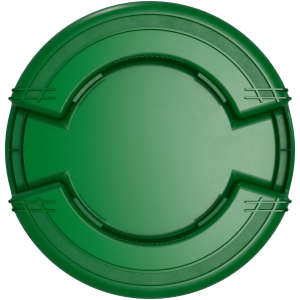 Carlisle, Bronco, Waste Bin Trash Container, 32 gal, Plastic, Green, Round, Receptacle