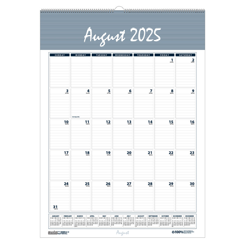 Bar Harbor Academic Wall Calendar, 12" x 17"
