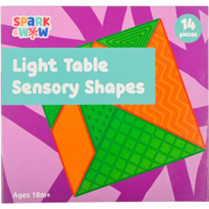 Translucent Light Table Sensory Shapes, 14 Pieces