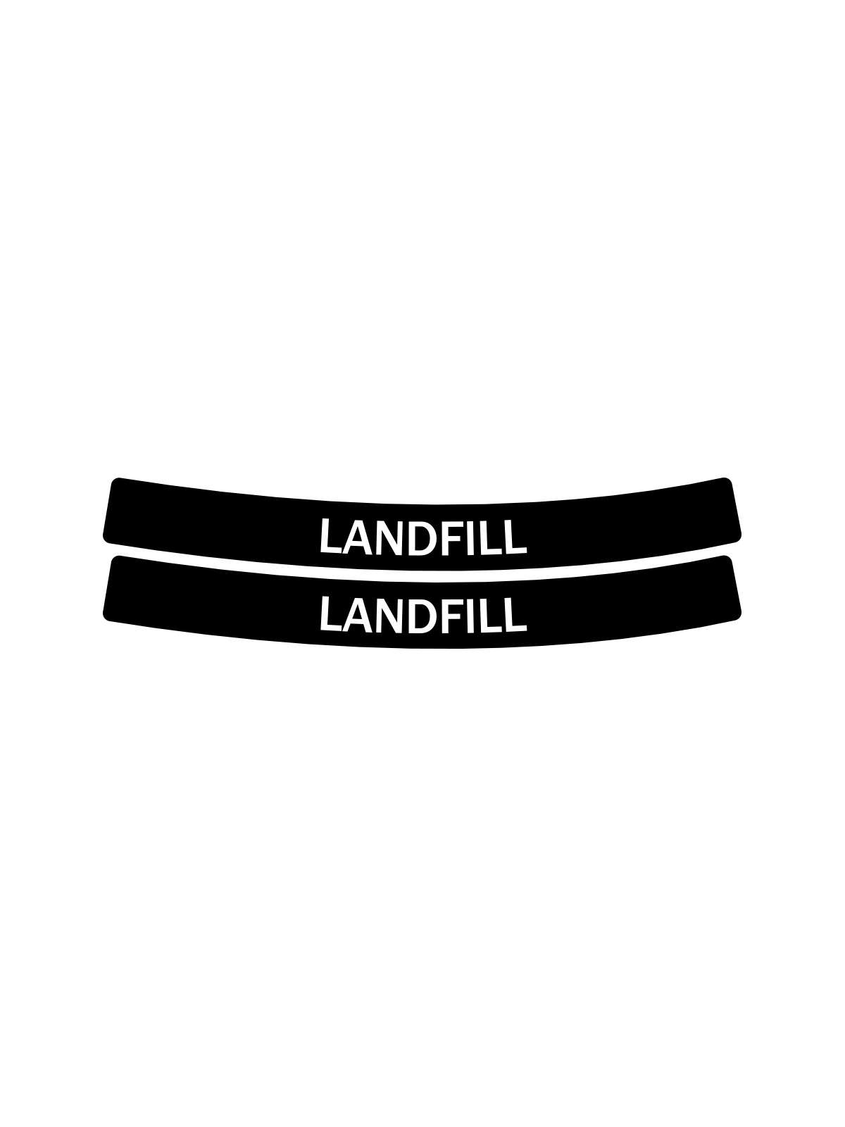 EVOLVE – Label – Ellipse – Landfill – Full – Black-White