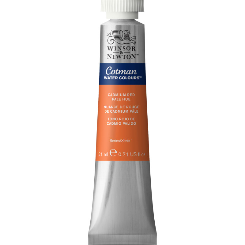 Cotman Watercolor Paint, 21 mL Tube, Cadmium Red Pale Hue