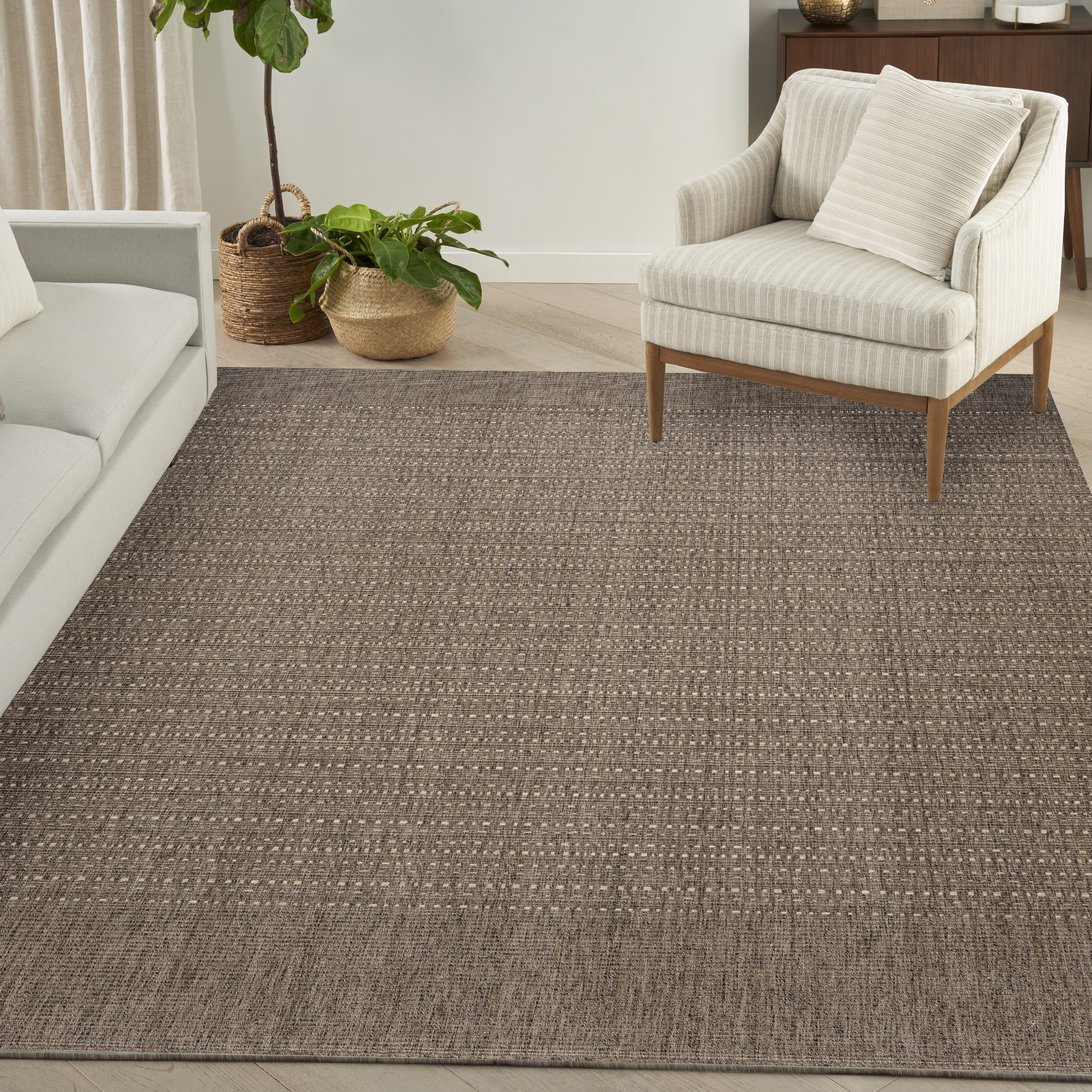 Nourison Tulum 8' x 10' Brown Outdoor Rug