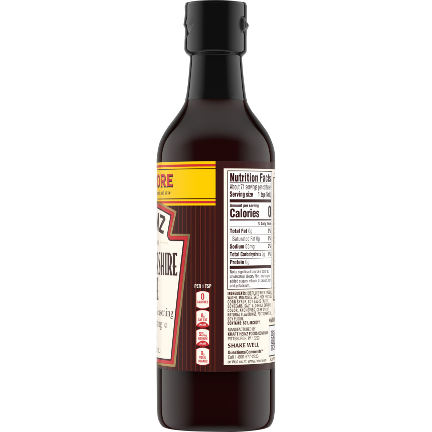  Heinz Worcestershire Sauce, 12 fl oz Bottle 