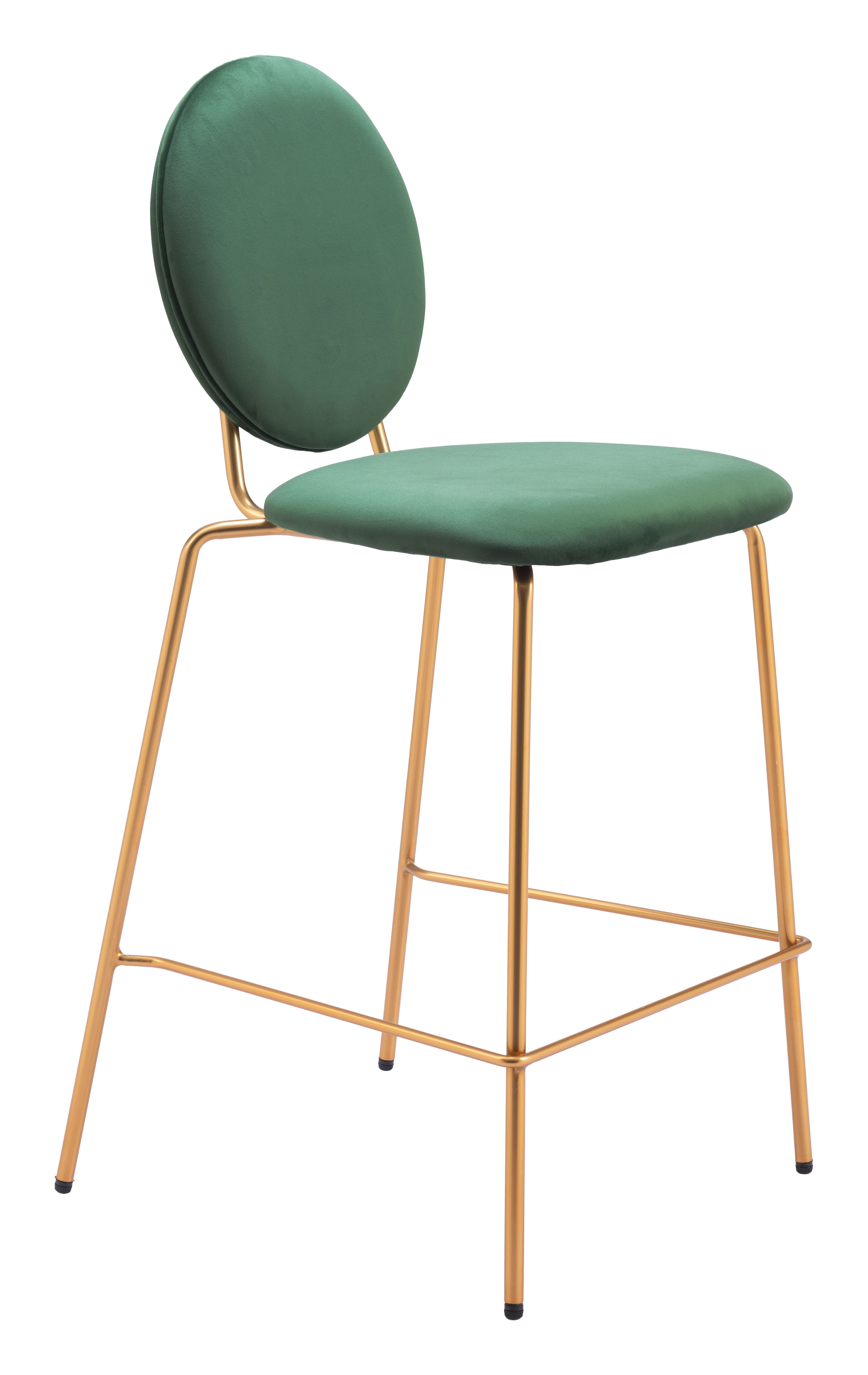 Odessa Counter Stool (Set of 2) Green & Gold product image