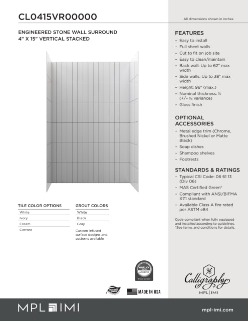 Technical Drawing — Mpl Imi Calligraphy Cl0415vr00000