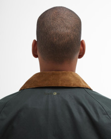 Barbour x Flower Mountain Oversized Transport Waxed Jacket Sage