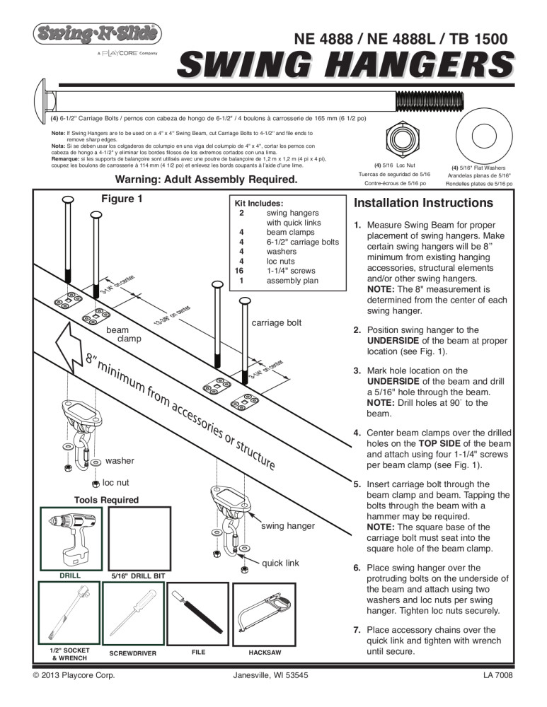 SwingNSlide HeavyDuty Swing Hangers for Playsets