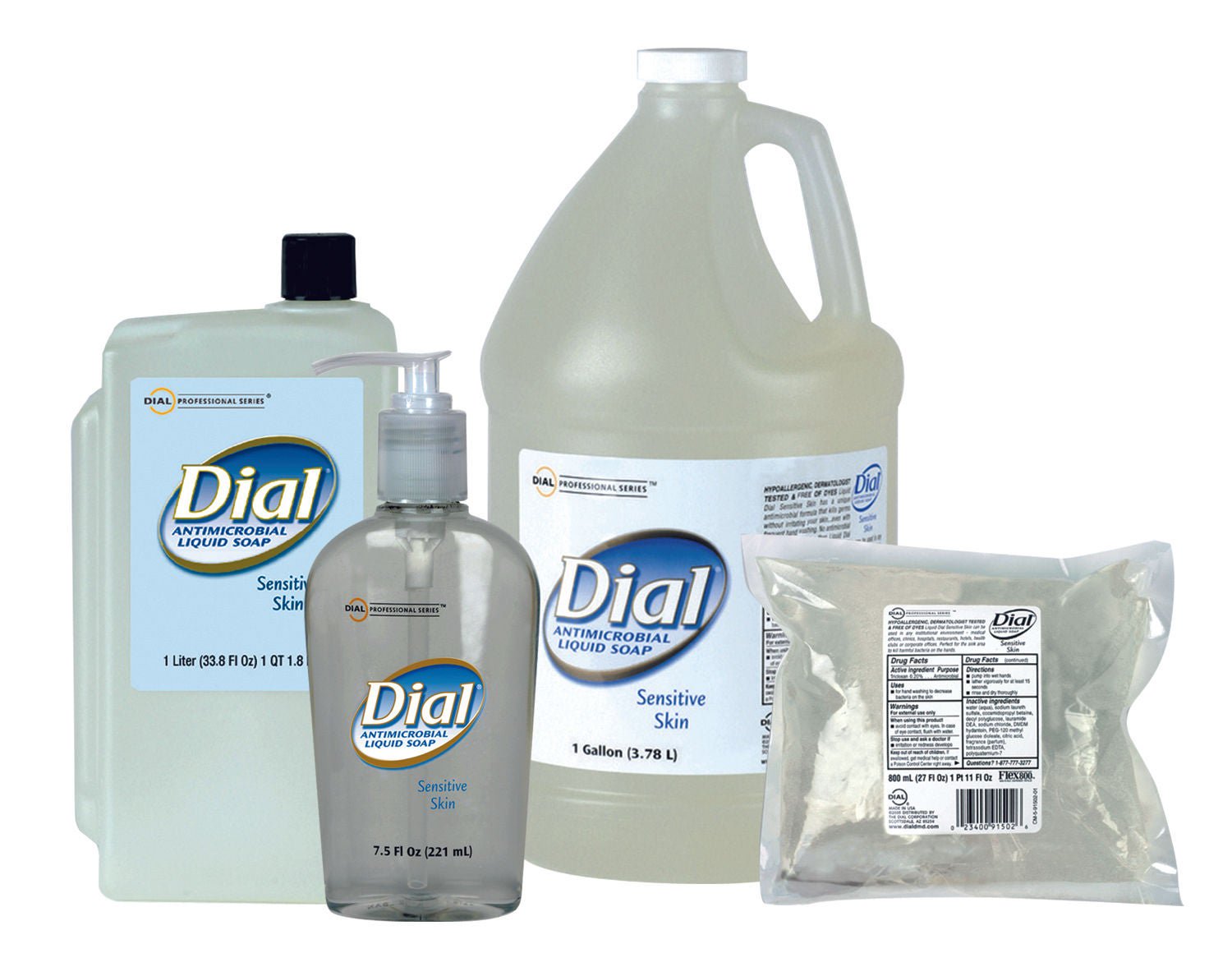 Dial® Sensitive Antimicrobial Soap 1 Liter Refill Bottle