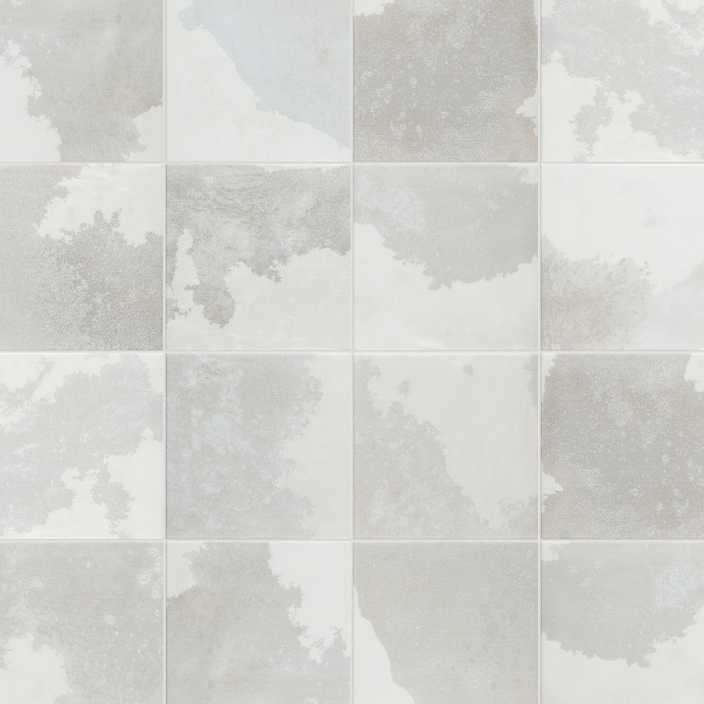 Kings Luxe Tradition Square Silver 7.88x15.75 Rectangle Porcelain Wall Only Digital Pattern