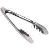 9 ½-inch economy stainless steel utility tongs