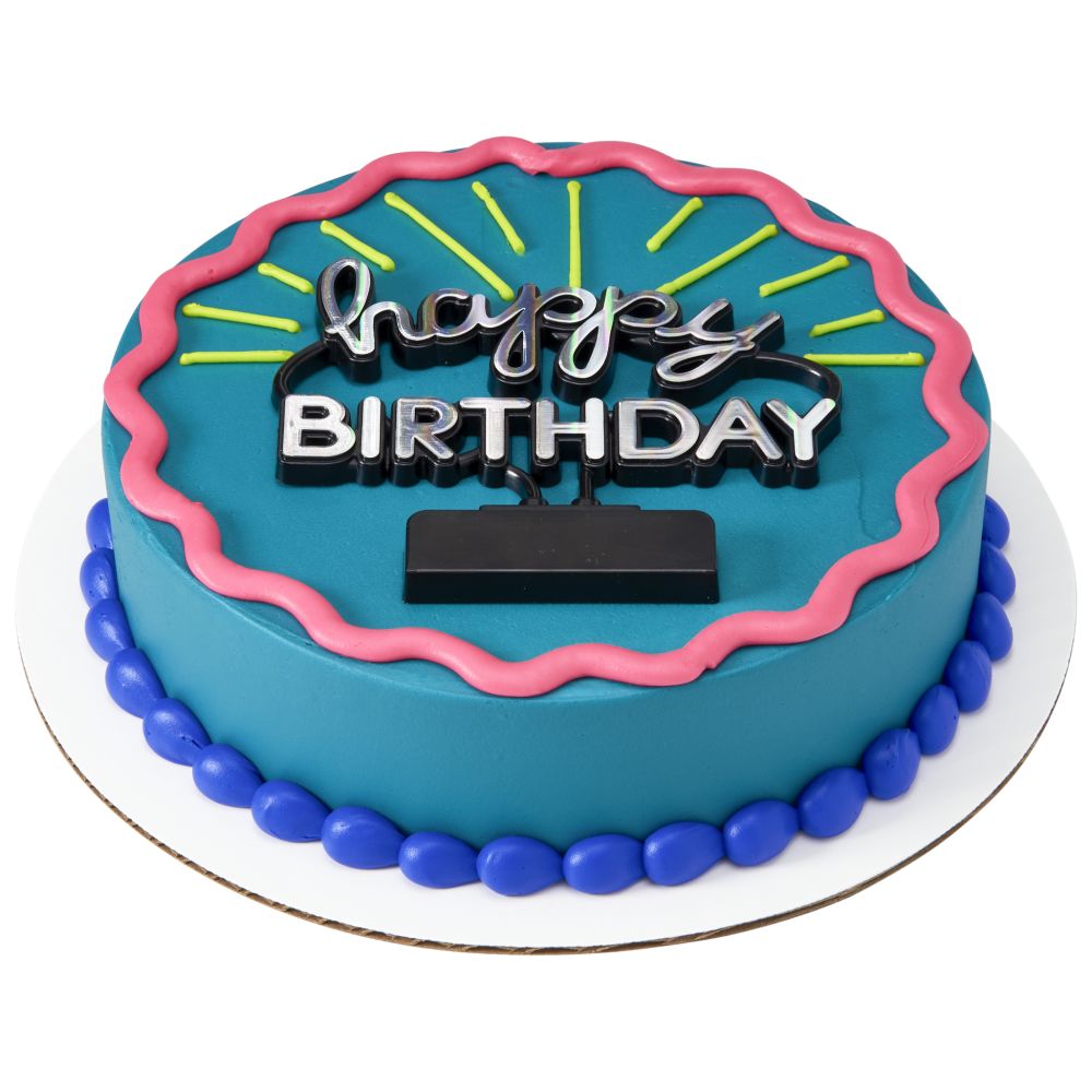 Image Cake Happy Birthday Neon Sign