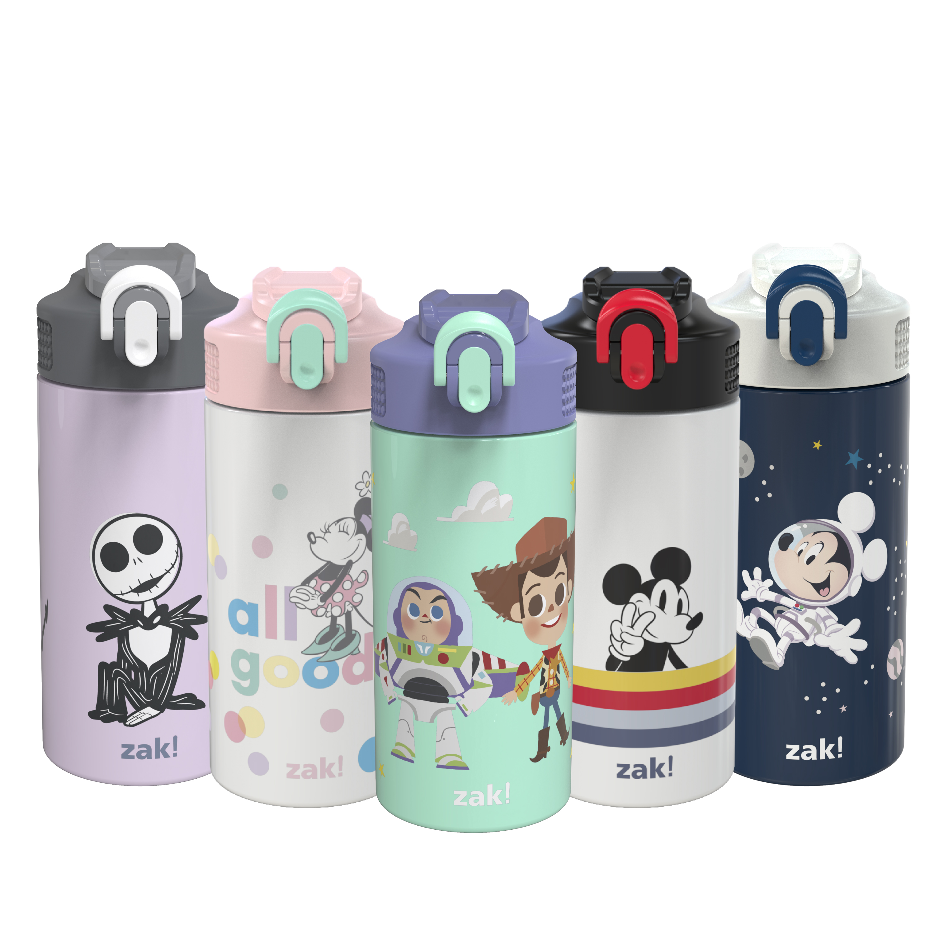 Disney and Pixar 14 ounce Stainless Steel Vacuum Insulated Water Bottle, Buzz and Woody slideshow image 1