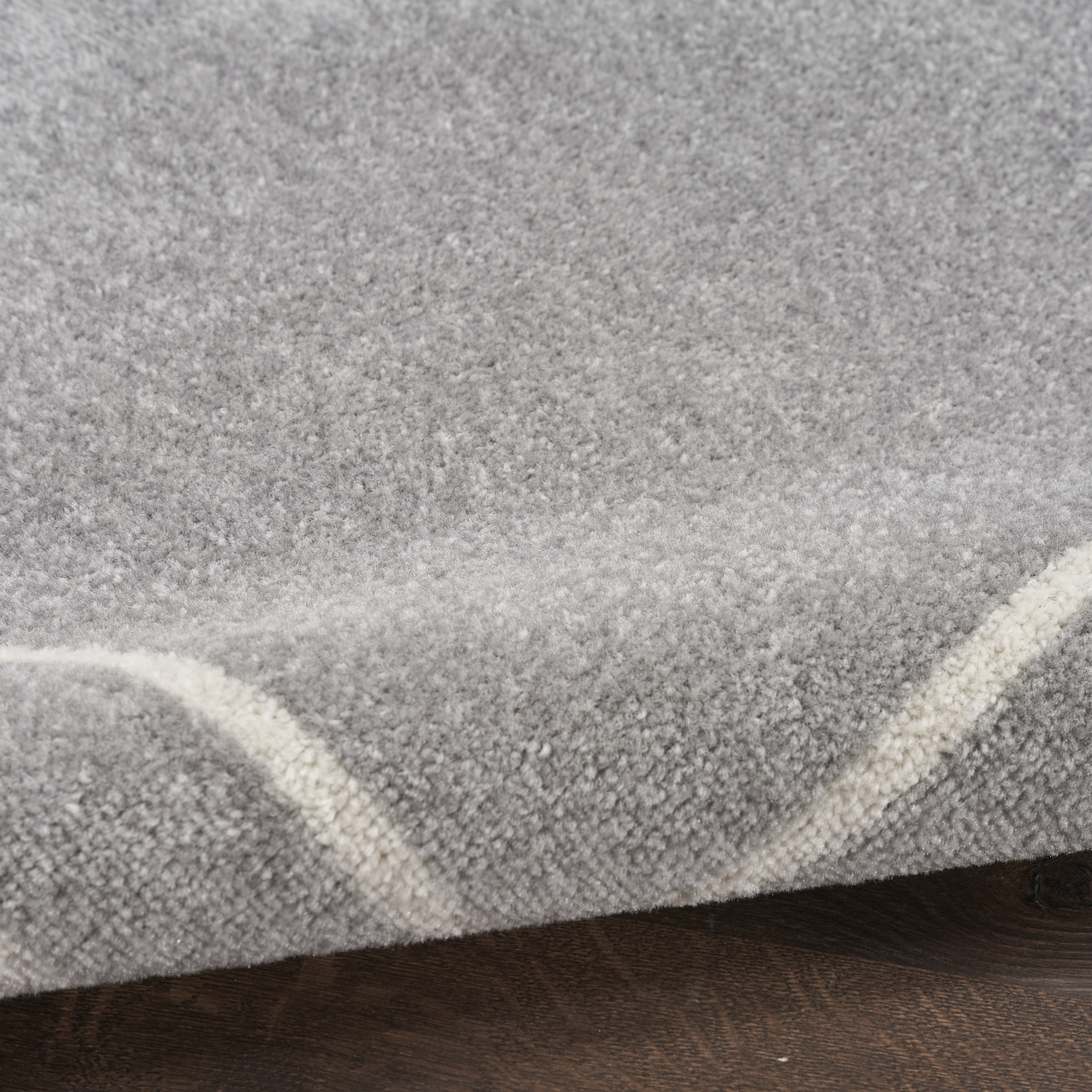 Nourison Nourison Essentials 6' x 9' Grey Ivory Contemporary Rug