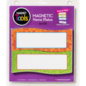 Magnetic Name Plates, Pack of 20
